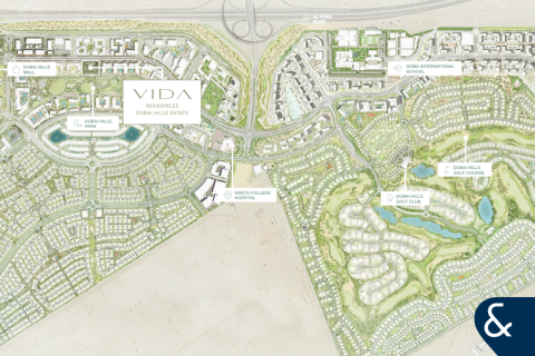 Dubai Hills Estate, Dubai, संयुक्त अरब अमीरात में अपार्टमेंट, 2 बेडरूम, 116 वर्ग मीटर, संख्या 670987 - फ़ोटो 10