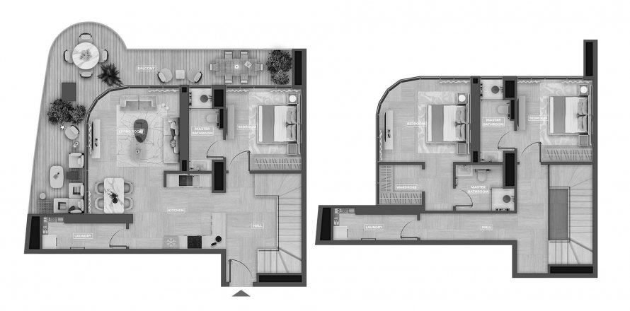 Apartmán v SkyHills Astra v Al Barsha, Dubai, SAE 3 spálne, 135.5 m2 č. 574741