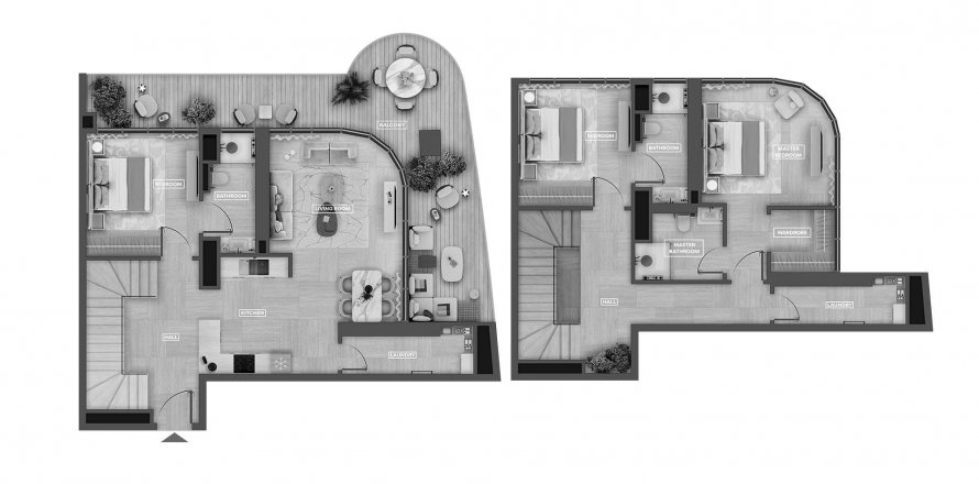 Квартира в SkyHills Astra в Аль-Барша, Дубай, ОАЕ 3 кімнати, 134.2м2 № 574739