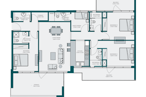 Wohnung zum Verkauf in Jumeirah Village Circle, Dubai, VAE 1 Zimmer, 61 m2 Nr. 732580 - Foto 7