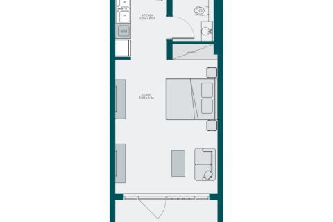 Wohnung zum Verkauf in Jumeirah Village Circle, Dubai, VAE 1 Zimmer, 61 m2 Nr. 732580 - Foto 4