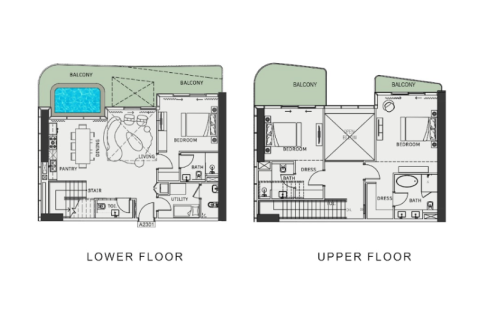Apartament në Jumeirah Village Circle, Dubai, Emiratet e Bashkuara Arabe 1 dhomë, 39 m2. № 732582 - Foto 10