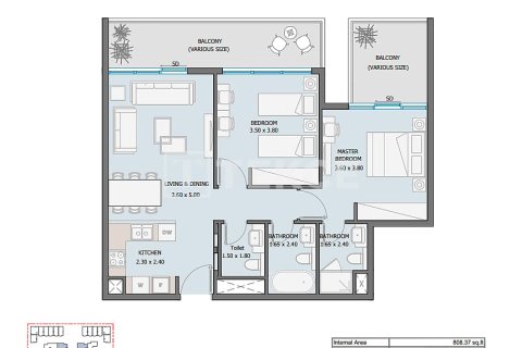 Купить квартиру в Masdar City, Абу-Даби, ОАЭ 4 комнаты, 140м2, № 701825 - фото 16