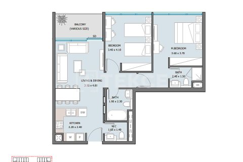 Купить квартиру в Masdar City, Абу-Даби, ОАЭ 4 комнаты, 140м2, № 701825 - фото 18