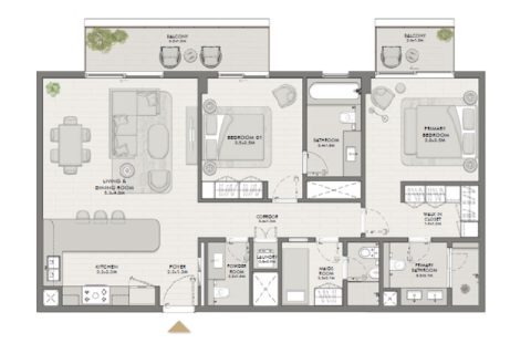 Apartament na sprzedaż w Umm Suqeim, Dubai, ZEA 1 sypialnia, 67 mkw., nr 689896 - zdjęcie 9
