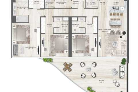 آپارتمان برای فروش در  Palm Jumeirah، Dubai، امارات متحده عربی  2 خوابه ، 156 متر مربع ، شماره 689897 - تصویر 10