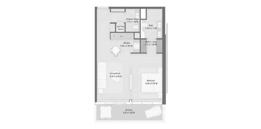Apartamento MOONSTONE en Al Marjan Island, Ras Al Khaimah, EAU 1 habitación, 70.1 m² № 704119
