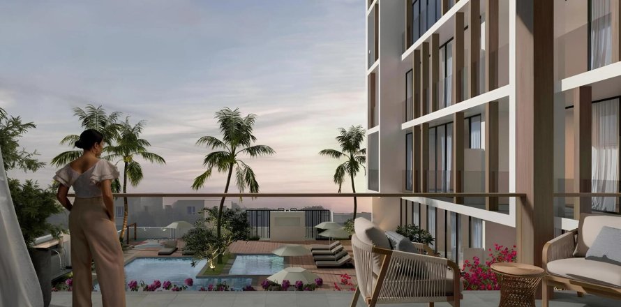 Apartmen di Dubai, UAE 1 bilik tidur, 62 meter persegi № 729729