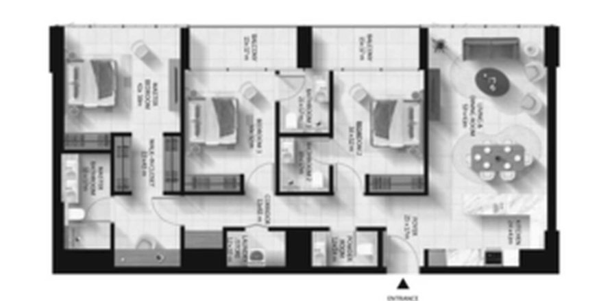 Пәтер Cascada 2, Dubai South (Dubai World Central), Дубай, БАӘ-да 3 жатын бөлмелер, 143 м² № 647210