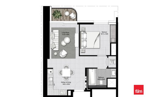 Apartmen di Dubai Harbour, UAE 1 bilik tidur, 59.1 meter persegi № 591204 - foto 21