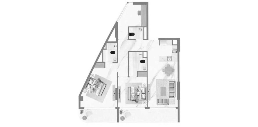 Dubai Land, Dubai, BAE’de daire 2 yatak odası, 99.82 m&sup2; No 705115