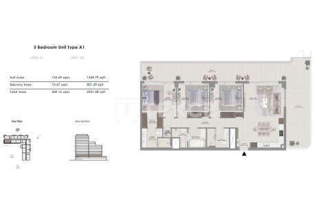 Apartament në Mina Rashid, Dubai, Emiratet e Bashkuara Arabe 1 dhomë gjumi, 79 m2. № 680531 - Foto 20