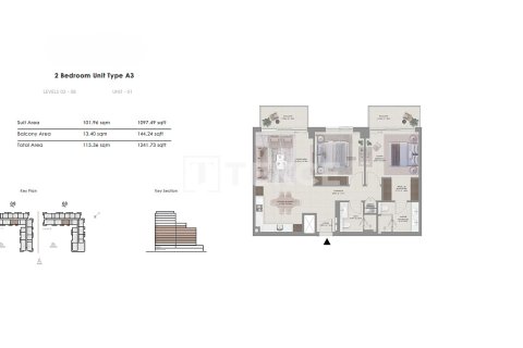 Apartament në Mina Rashid, Dubai, Emiratet e Bashkuara Arabe 1 dhomë gjumi, 79 m2. № 680531 - Foto 17