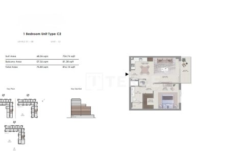Apartament në Mina Rashid, Dubai, Emiratet e Bashkuara Arabe 2 dhoma gjumi, 122 m2. № 680532 - Foto 15