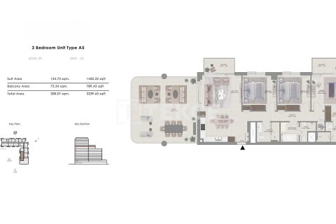 Apartament në Mina Rashid, Dubai, Emiratet e Bashkuara Arabe 2 dhoma gjumi, 122 m2. № 680532 - Foto 24