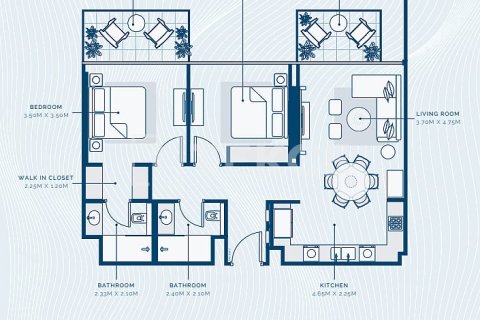 Apartament në Dubai, Emiratet e Bashkuara Arabe 3 dhoma gjumi, 153 m2. № 680535 - Foto 24