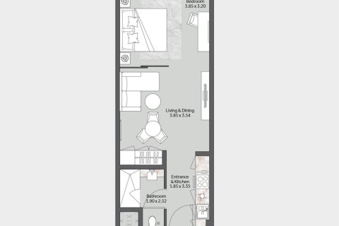 Apartament na sprzedaż w Dubai, ZEA 41.4 mkw., nr 727630 - zdjęcie 11