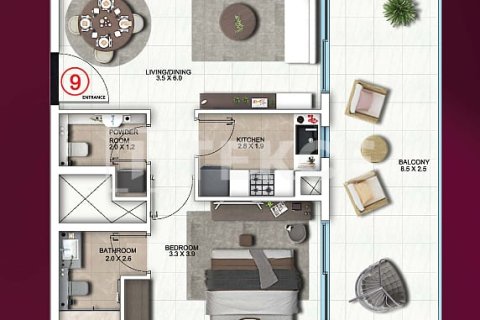 Apartment in Dubai, UAE 1 bedroom, 78 sq.m. № 730796 - photo 24