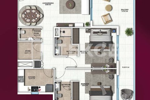 Apartment in Dubai, UAE 1 bedroom, 78 sq.m. № 730796 - photo 22