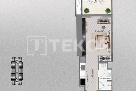 Meydan, Dubai, संयुक्त अरब अमीरात में अपार्टमेंट, 1 कमरा, 37 वर्ग मीटर, संख्या 681701 - फ़ोटो 18