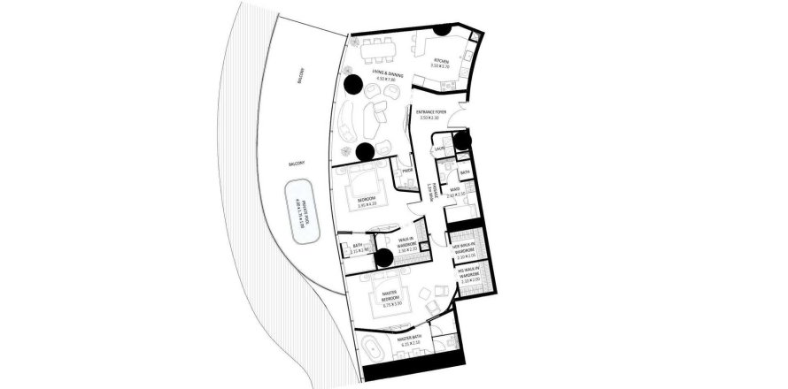 Apartament në BUGATTI RESIDENCES BY BINGHATTI në Business Bay, Dubai, Emiratet e Bashkuara Arabe 2 dhoma gjumi, 246 m2. № 292896