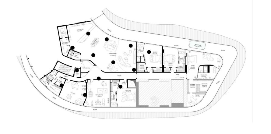 Apartmen di BUGATTI RESIDENCES BY BINGHATTI di Business Bay, Dubai, UAE 4 bilik tidur, 1216 meter persegi № 292900
