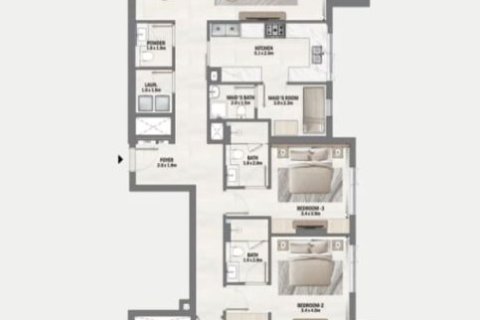 Wohnung zum Verkauf in Dubai South (Dubai World Central), Dubai, VAE 1 Schlafzimmer, 80 m2 Nr. 728593 - Foto 14