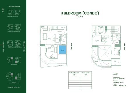 Huoneisto OPALZ Dubai Science Park, Arabiemiraatit 3 makuuhuonetta, 229 m2 № 728638 - kuva 11