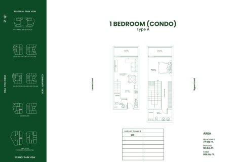 Huoneisto OPALZ Dubai Science Park, Arabiemiraatit 3 makuuhuonetta, 229 m2 № 728638 - kuva 14