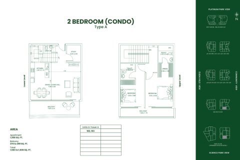 Huoneisto OPALZ Dubai Science Park, Arabiemiraatit 3 makuuhuonetta, 229 m2 № 728638 - kuva 15