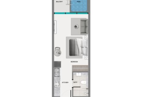 Apartment sa Samana Resorts sa Dubai Production City (IMPZ), UAE 1 silid, 39 sq.m. № 728596 - larawan 20
