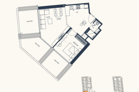 آپارتمان برای فروش در  Dubai Production City (IMPZ)، Dubai، امارات متحده عربی  36 متر مربع ، شماره 728594 - تصویر 20