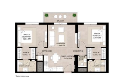 Apartment til salg i Town Square, Dubai, UAE 1 soveværelse, 61 kvm № 728595 - foto 10
