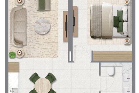 Lakás itt: Dubai South (Dubai World Central), Dubai, EAE, 1 hálószoba, 74 m², azonosító: 704469 - fénykép 11