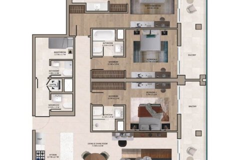 Al Barsha, Dubai, संयुक्त अरब अमीरात में अपार्टमेंट, 2 बेडरूम, 140 वर्ग मीटर, संख्या 704471 - फ़ोटो 16