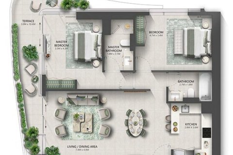 Apartament në Maritime City, Dubai, Emiratet e Bashkuara Arabe 1 dhomë gjumi, 73 m2. № 704466 - Foto 29