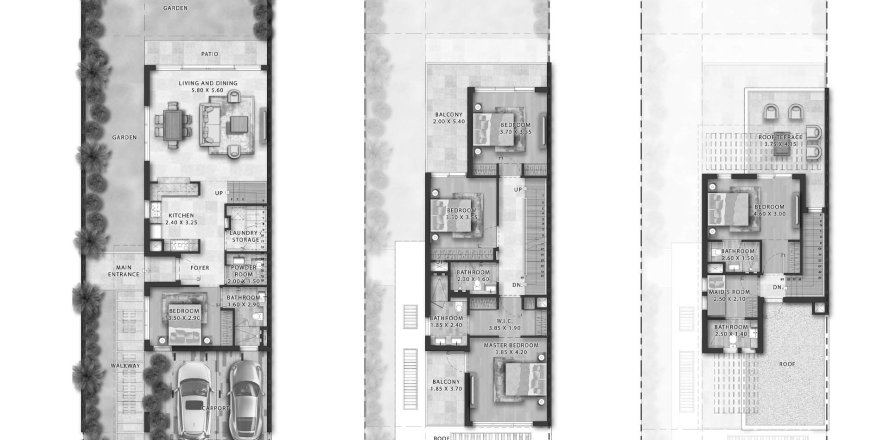 Řadový dům v Damac Islands 2 - Antigua v Dubai Land, SAE 5 ložnice, 293 m² Č.: 718246