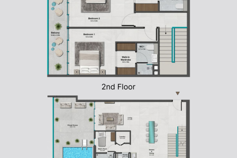 Byt v Jumeirah Village Circle, Dubai, SAE 1 pokoj, 111 m² Č.: 732647 - fotografie 11