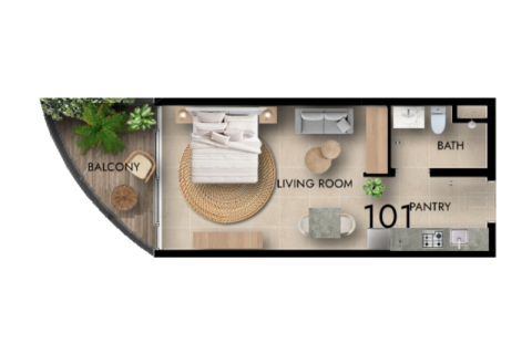 Купить квартиру в Arjan, Дубай, ОАЭ 1 комната, 41м2, № 732645 - фото 7