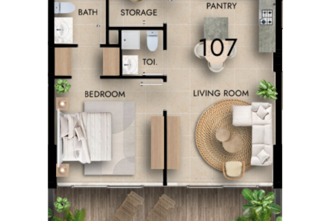 Купить квартиру в Arjan, Дубай, ОАЭ 1 комната, 41м2, № 732645 - фото 9