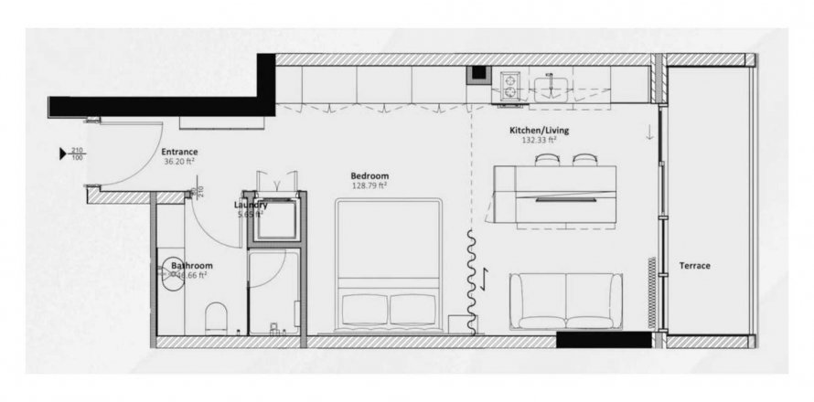 Apartamento en Jumeirah Village Circle, Dubai, EAU 1 habitación, 43.62 m² № 625079