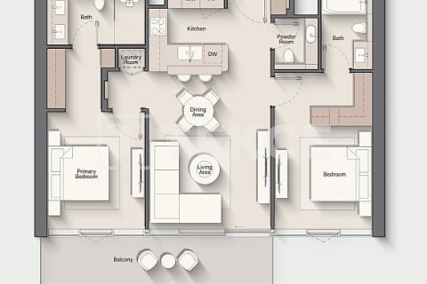 Apartament në Al Marjan Island, Ras Al Khaimah, Emiratet e Bashkuara Arabe 1 dhomë gjumi, 69 m2. № 590901 - Foto 23