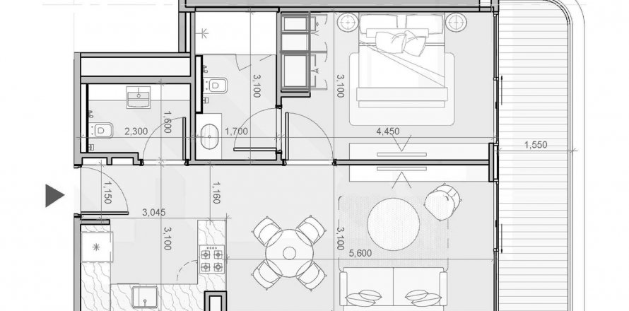 Byt v Azizi Ruby v Jumeirah Village Circle, Dubai, SAE 1 ložnice, 65.14 m² Č.: 564784