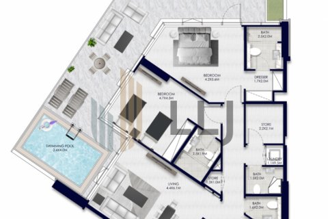 Townhouse on the Yas Island, Abu Dhabi, UAE 2 bedrooms, 190.4 sq.m. № 587618 - photo 15