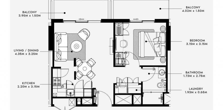 Apartment in BEACH OASIS 2 in Dubai Studio City, UAE 1 bedroom, 62.96 sq.m. № 502154