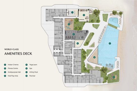 Huoneisto Al Marjan Island, Ras Al Khaimah, Arabiemiraatit 2 makuuhuonetta, 119 m2 № 656865 - kuva 5