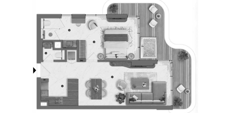 Apartman u Bond Living u gradu Dubai Residence Complex, UAE 1 spavaća soba, 78.13 m2 Br. 700544