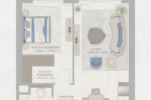 Byt v Dubai, SAE 1 ložnice, 69 m² Č.: 704577 - fotografie 14