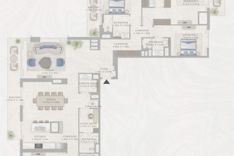 Byt v Dubai, SAE 1 ložnice, 69 m² Č.: 704577 - fotografie 18