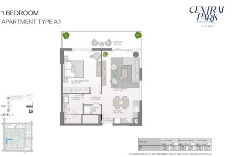 Apartmán v City Walk, Dubai, SAE 2 spálne, 111 m2 č. 704600 - Fotografia 11